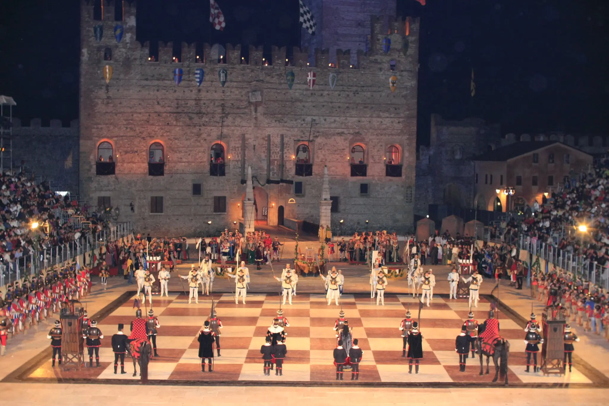 À Marostica, les pièces d’échecs prennent vie