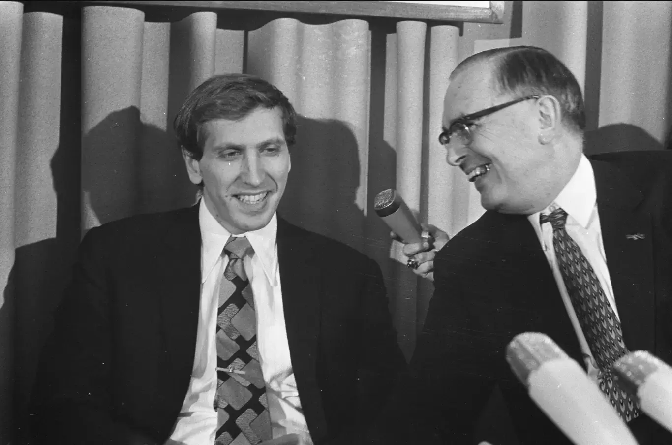 Bobby Fischer lors d’un entretien