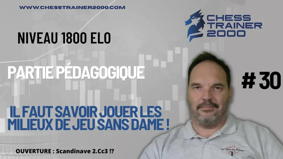 La défense scandinave avec 2.Cc3, présenté par Vincent DENIS